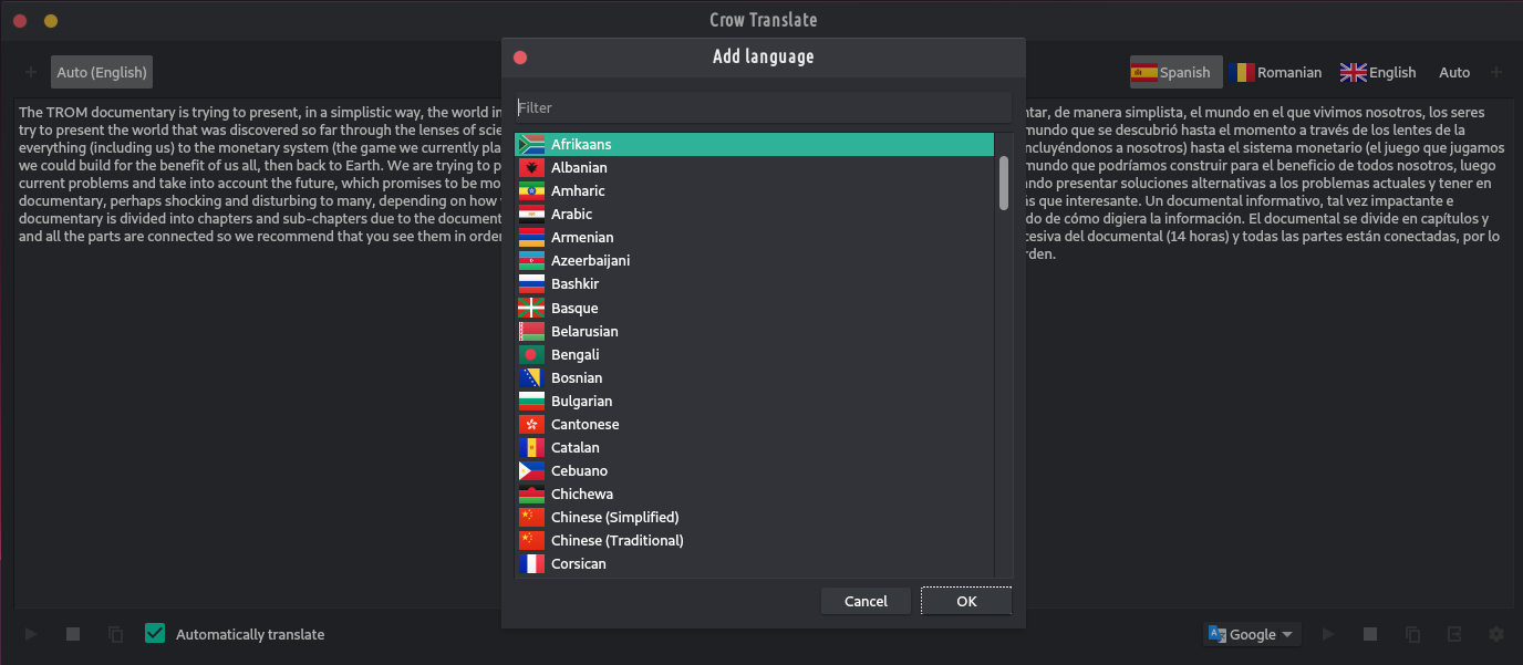 Crow Translate 2.10.7 instal the last version for windows