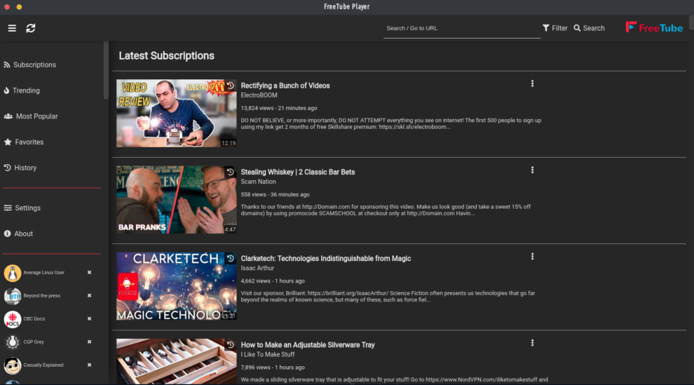 FreeTube 0.19.1 download the new version for ios