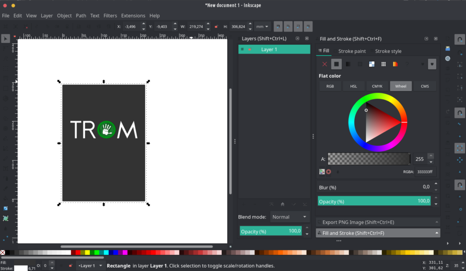 Inkscape обрезать изображение